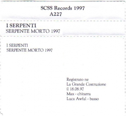 a227 i serpenti: serpente morto 1997